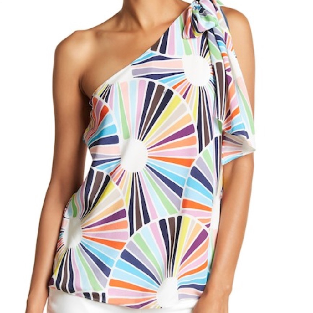 Trina Turk Ezmeralda One Shoulder Top